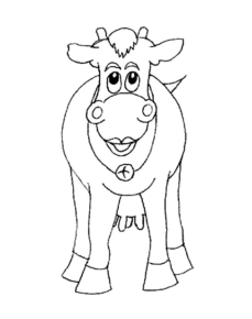 Disegno di mucca da stampare e colorare 35
