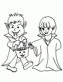 Disegno di bambino ad Halloween da stampare e colorare 18 Disegno di bambino ad Halloween da stampare e colorare 18