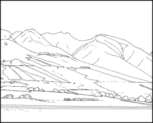 Disegno di paesaggio da stampare e colorare 33
