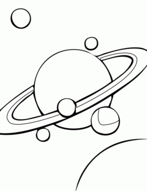 Disegno di pianeta da stampare e colorare 6