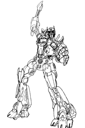 Disegno di Transformers da stampare e colorare 10