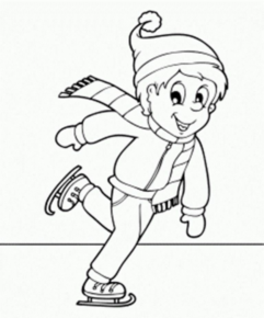 Disegno di pattinaggio da stampare e colorare 7
