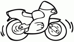 Disegno di moto da stampare e colorare 20