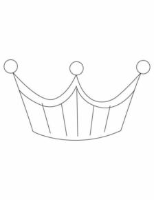 Disegno di corona reale da stampare e colorare 4