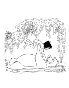 Disegno di Il libro della giungla da stampare e colorare 20