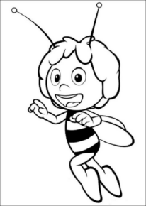 Disegno di Ape Maia da stampare e colorare 7