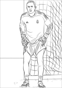 Disegno di calciatore professionista da stampare e colorare 9