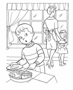 Disegno di bambino da stampare e colorare 130