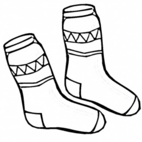 Disegno di calza di Natale da stampare e colorare 17