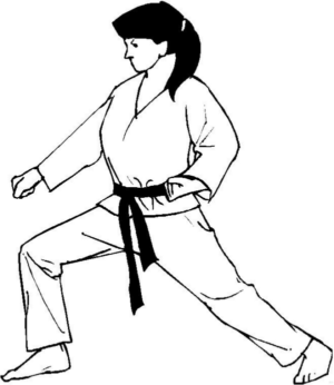 Disegno di karate da stampare e colorare 7