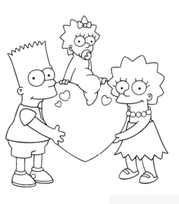 Disegno di I Simpson da stampare e colorare 19