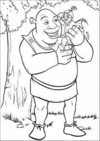 Disegno di Shrek da stampare e colorare 13