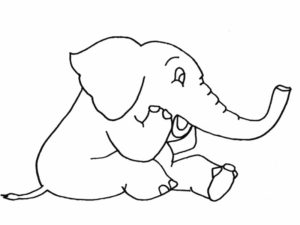 Disegno di Dumbo da stampare e colorare 4