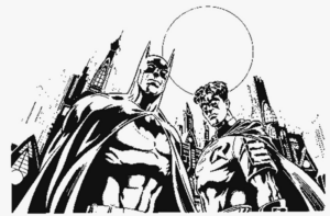 Disegno di Batman e Robin da stampare e colorare 157