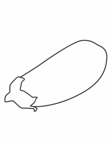 Disegno di melanzana da stampare e colorare 10