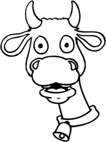 Disegno di mucca da stampare e colorare 74