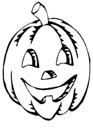 Disegno di zucca di Halloween da stampare e colorare 54