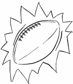 Disegno di football americano da stampare e colorare 60 Disegno di football americano da stampare e colorare 60