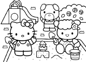 Disegno di Hello Kitty da stampare e colorare 144