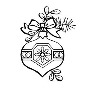 Disegno di palla di Natale da stampare e colorare 34 Disegno di palla di Natale da stampare e colorare 34