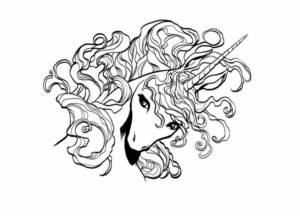 Disegno di unicorno da stampare e colorare 16