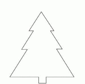 Disegno di albero di Natale da stampare e colorare 102