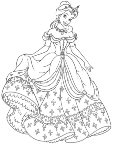 Disegno di Tutte le principesse Disney da stampare e colorare 41