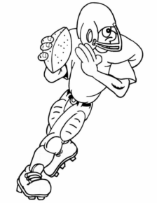 Disegno di football americano da stampare e colorare 48 Disegno di football americano da stampare e colorare 48