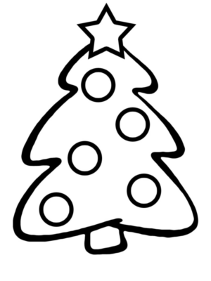 Disegno di albero di Natale da stampare e colorare 127