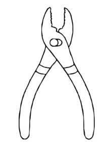 Disegno di utensile da lavoro da stampare e colorare 16