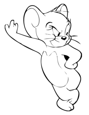 Disegno di Tom e Jerry da stampare e colorare 27