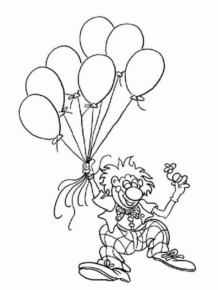 Disegno di clown da stampare e colorare 42