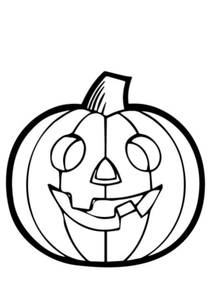 Disegno di zucca di Halloween da stampare e colorare 134