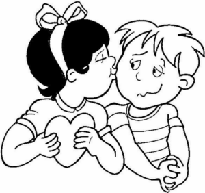 Disegno di San Valentino da stampare e colorare 104