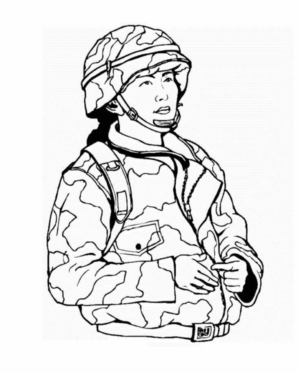 Disegno di soldato da stampare e colorare 44