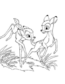 Disegno di Bambi da stampare e colorare 82