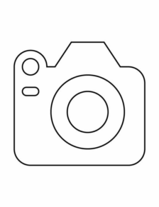 Disegno di fotocamera da stampare e colorare 3