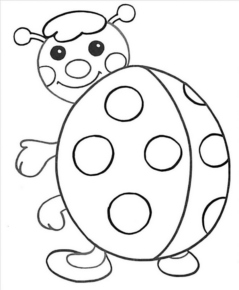 Disegno di coccinella da stampare e colorare 43