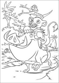 Disegno di Re Leone da stampare e colorare 117