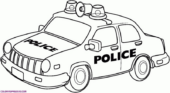 Disegni di Auto della Polizia da colorare