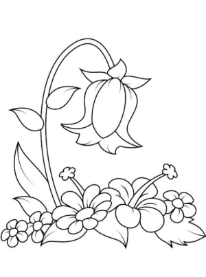 Disegno di fiore da stampare e colorare 217