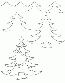 Disegno di albero di Natale da stampare e colorare 65