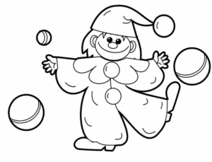 Disegno di clown da stampare e colorare 66