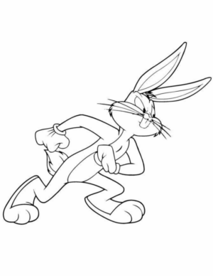 Disegno di Bugs Bunny da stampare e colorare 17