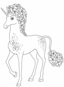 Disegno di unicorno da stampare e colorare 77