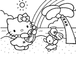 Disegno di Hello Kitty da stampare e colorare 14