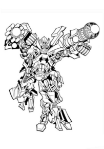 Disegno di Transformers da stampare e colorare 46