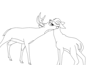 Disegno di Bambi da stampare e colorare 19