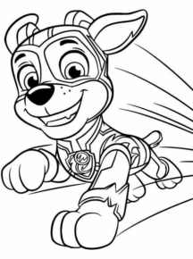 Disegno di Paw Patrol – Cane pompiere da stampare e colorare 63