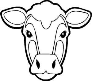 Disegno di mucca da stampare e colorare 9